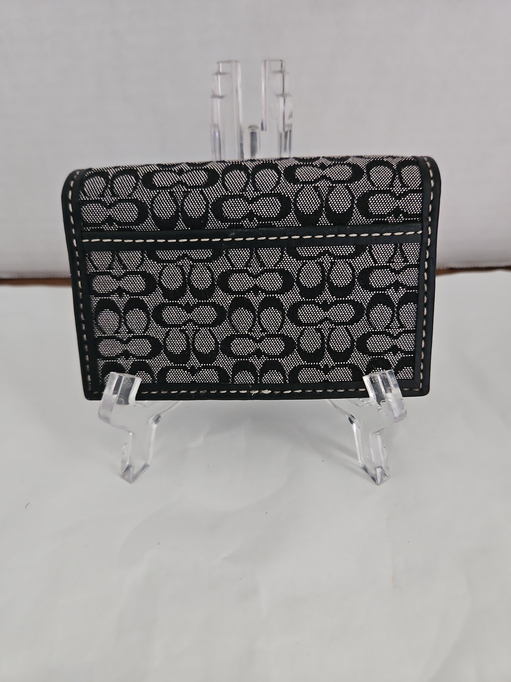 Coach Black Signature Card Case - Picture 6 of 6